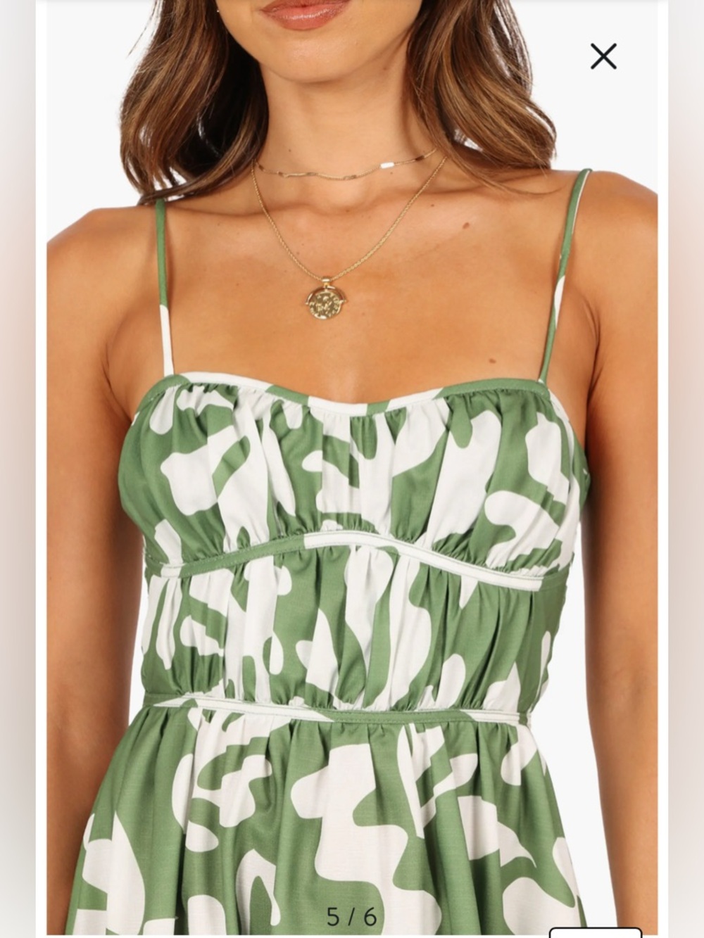 Runaway the label Payton Green Floral Dress S - Picture 5 of 14